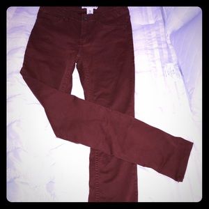 H&M Maroon/Burgundy skinny jeans
